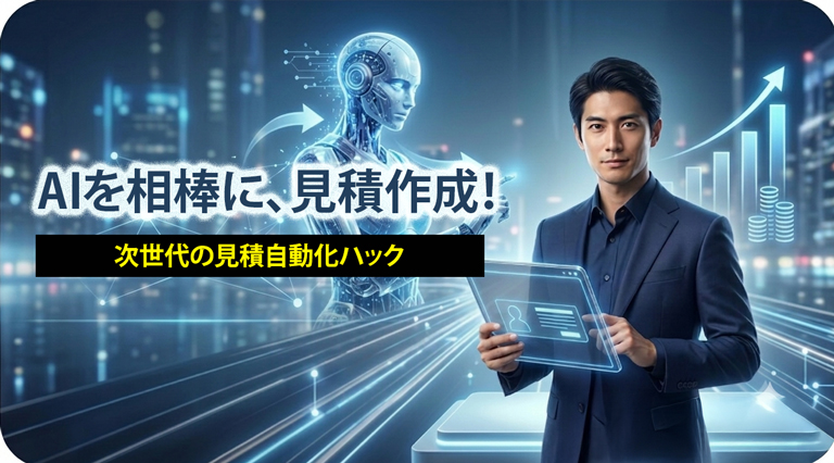 AIを相棒に、見積作成
次世代の見積自動化ハック